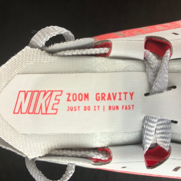 Nike Zoom Gravity Grey Red White Womens Running Sh - Picture 11 of 16